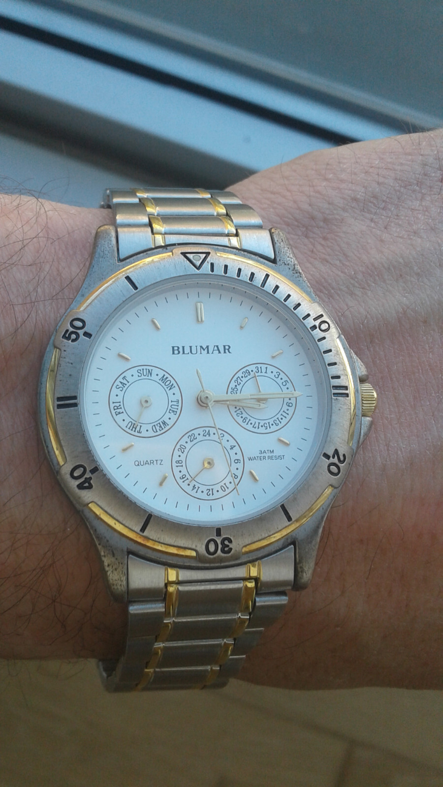 Montre Vintage Blumar Multifunction 9630048 - Mouvement Quartz Japon, Années 90, Neuf Avec étiquettes