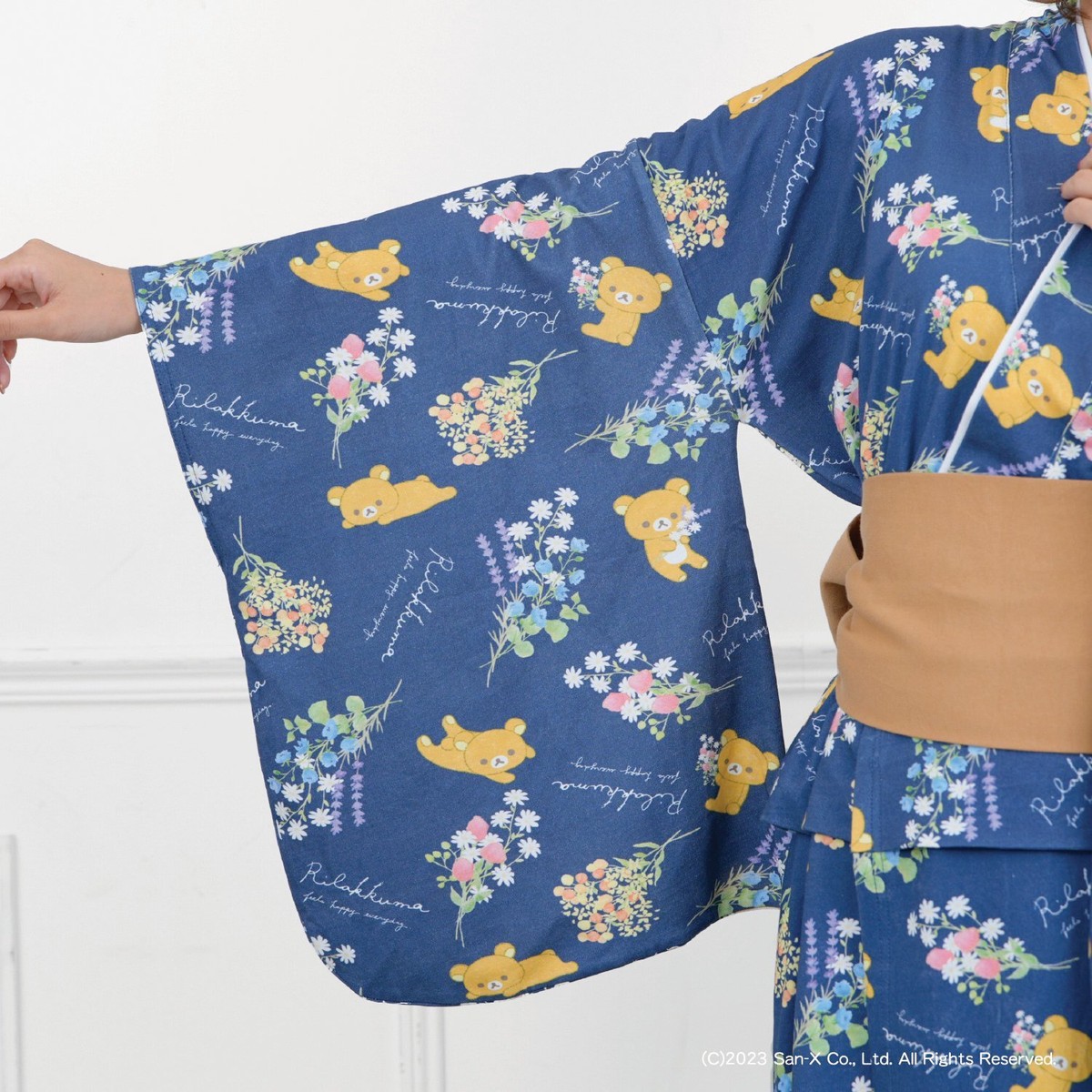 San-X Rilakkuma Japanese Kimono Style Dress Onepiece Roomwear
