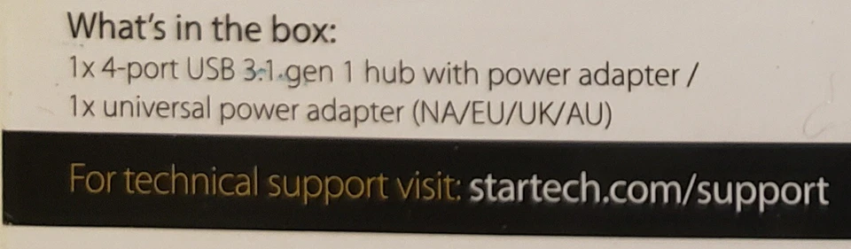 Star Tech 4Port USB 3.1 Gen 1 Hub-USB-C To 1x USB-C and 3x USB-A - Image 2 of 4