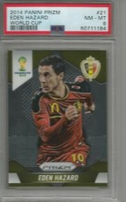 Eden Hazard 2014 Panini Prizm World Cup #21 PSA 8