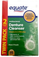 Equate Antibacterial Denture Cleanser (pack Of 2 Boxes 240 Tablets Total) Min... on sale Equate Antibacterial Denture Cleanser (pack Of 2 Boxes 240 Tablets Total) Min... on sale