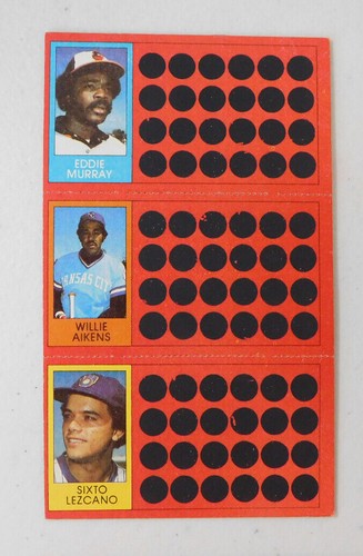 1981 TOPPS BASEBALL SCRATCH-OFF COMPLETE PANEL YOU PICK YOUR CARD (item#J11) - Picture 8 of 63