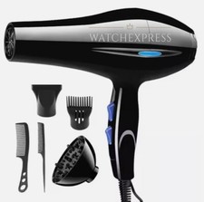 ASCIUGACAPELLI PROFESSIONALE DA 3800W PARRUCCHIERE CON 2 VELOCITA' CAPELLI PHON