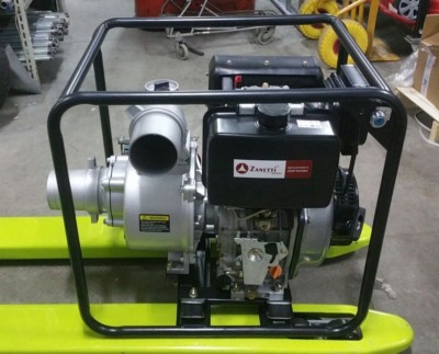 Motopompe Diesel Zanetti ZDP100beV HP10 - Moteur ZDM86 6,9 Kw Démarrage électrique | Pompe à Eau Professionnelle