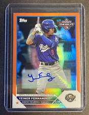 2023 Topps Pro Debut Yeiner Fernandez Auto Orange /25 #PD-4