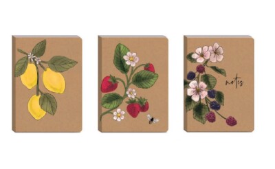 Punch Studio Kelly Green E2 Orchard Blossoms Journal 6''x8.25'' - Choose Style