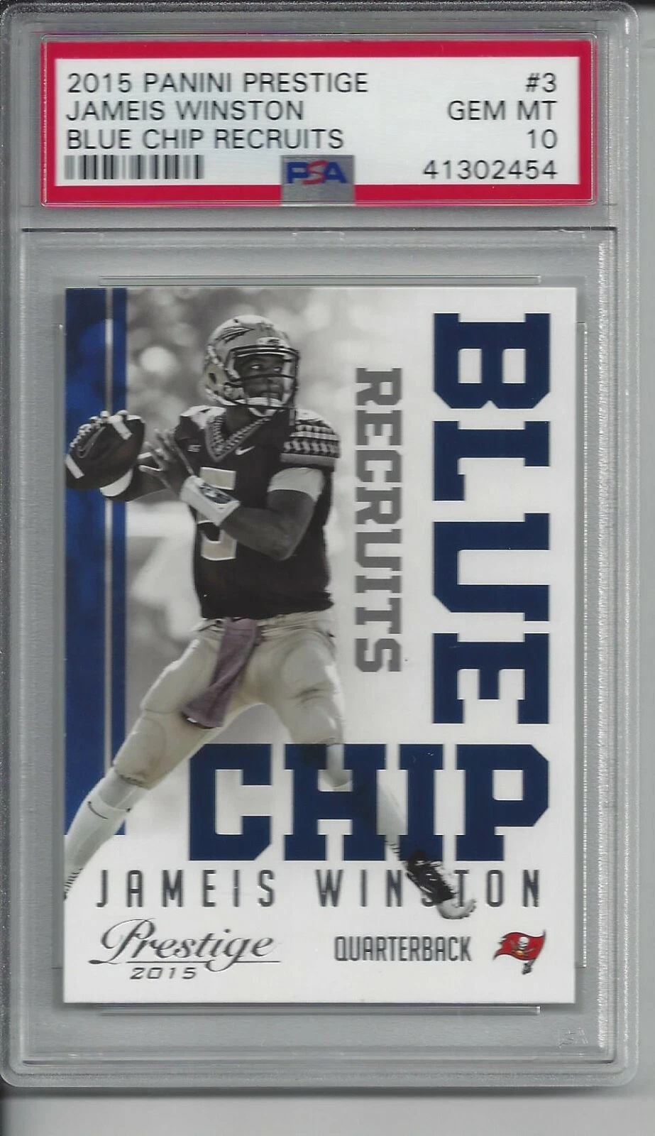 Jameis Winston Panini Prestige Blue Chip Recruits #3 Base