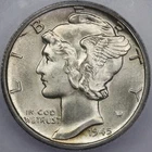 1945-D 10c Mercury Dime - ICG MS 66