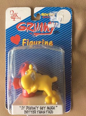 Grimmy Figurine It Doesn't Get Much Better Than This Dog and Fire Hydrant 1989