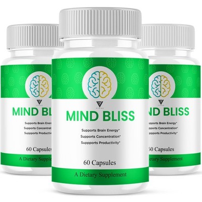 (3 Pack) Mind Bliss Capsule, MindBliss Brain Health Supplement  (180 Capsules)