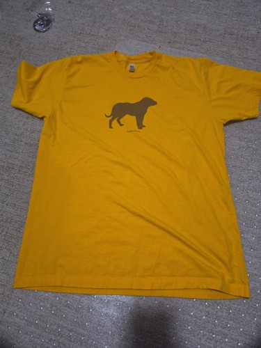 Sleater-Kinney Band Graphic T Shirt Yellow Dog Silhouette Indie Rock Concert...