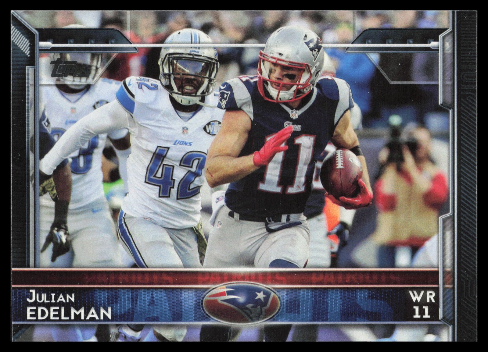 2015 Topps #170 Julian Edelman New England Patriots Football Card