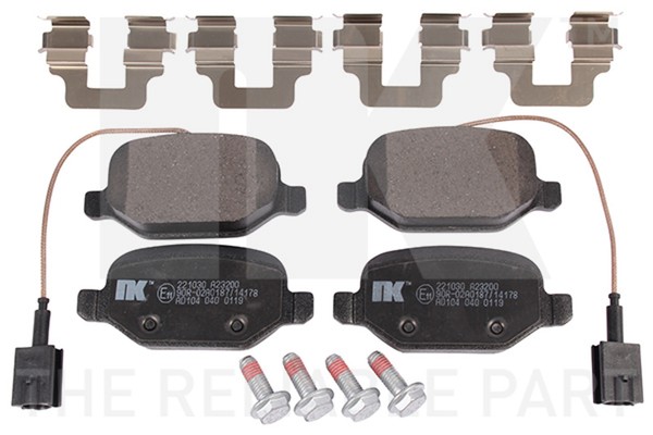 NK Bremsbelagsatz Scheibenbremse 221030 FüR Mito Alfa Twinair 955 AXW1B 955AXY1B-image