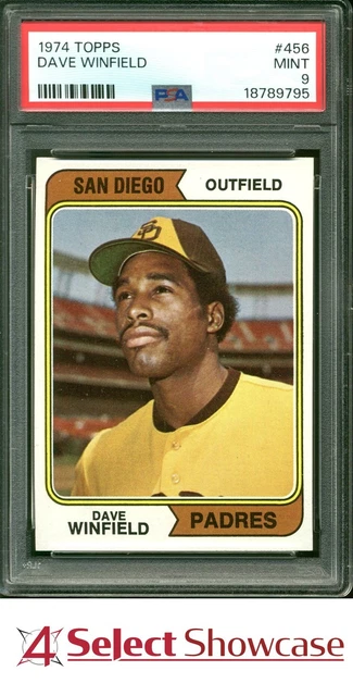 1974 Topps #456 Dave Winfield RC Padres Hof PSA 9