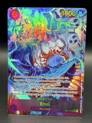 One Piece TCG OP15-118 Enel SEC Alt Art English NM | eBay
