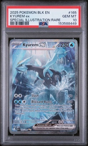 Kyurem EX 165/086 Special Illustration Rare Blk En-black Bolt Pokemon PSA 10