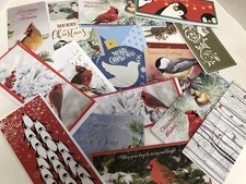 Lot Of 20 Assorted Bird Themed Christmas Cards New With Original Envelopes 1