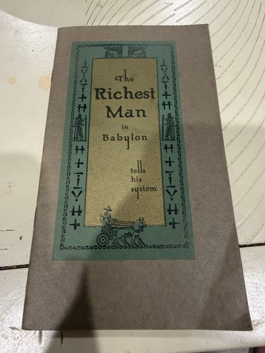 Cover of RARE 1936 Richest Man in Babylon PROMO SAMPLE Booklet George Clason Intact Order