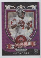 2021 Panini Prizm Draft Picks Crusade Purple Wave Prizm Justin Fields #163 0bi6