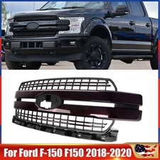 For Ford F150 F-150 2018-20 Lariat Front Bumper Grille Assembly Magma Redblack For Ford F150 F-150 2018-20 Lariat Front Bumper Grille Assembly Magma Redblack