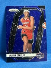 2024 Panini Prizm WNBA Blue Velocity Aaliyah Edwards Washington Mystics #142