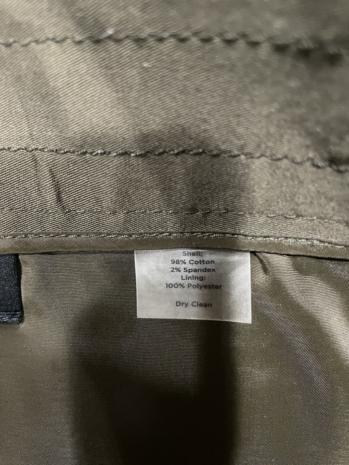 Talbots button front fully lined skirt ~ Olive Gr… - image 4