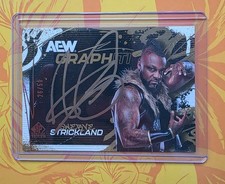 Swerve Strickland 2026 Upper Deck AEW Signature Edition GRAPHITI Card Auto /50