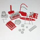 Marx 1950s Jungle Jim Native Playset Accessories 21 Total Pieces Canoe Cage