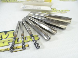 7 NEW HSS & VC10 3 FLUTE SPIRAL & SPIRAL POINT TAPS M5 X 0.5 TO M16 X 2.0 OSG