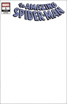 Blank AMAZING SPIDER-MAN #1  (2025) PURPLE Logo Sketch Variant SHIPS FAST