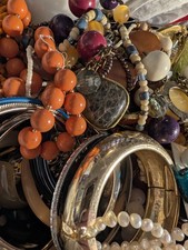 USPS Medium Flat Rate Box Of Jewelry! Sold As Is! M6