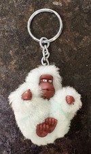 Kipling Light Blue Baby Monkey Keychain Bag Charm Averill