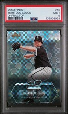 2003 FINEST 55 BARTOLO COLON X-FRACTOR /99 PSA 9