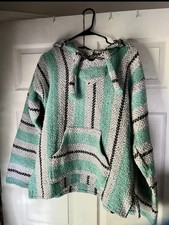 VINTAGE  EARTH RAGZ  DRUG RUG PONCHO/HOODIE