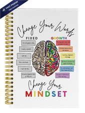 Knibeo mental health journal, Spiral Notebook Journal 5.5 8.3 White