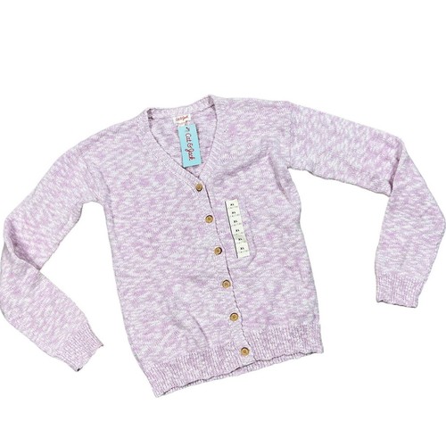 Cat & Jack Girls' Violet Purple V-Neck Button Down Cardigan - Size XL - NWT