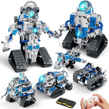 6 in 1 STEM Robot Building Kit, 780 PCS APP Remote Control Space Robot Toys