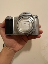 Olympus Stylus SZ-15 16MP Digital Camera 24x Zoom Silver w/ Battery USB  Case