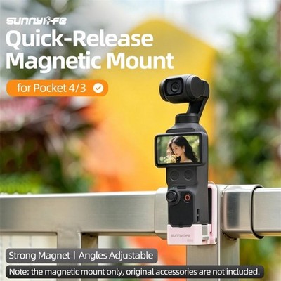 Sunnylife for Pocket 4/3 Quick-Release Magnetic Mount with Adjustable Base
