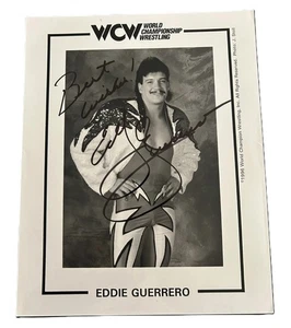 エディー・ゲレロ　直筆サイン色紙（外国人プロレスラー　WWEスーパースター） Eddie Guerrero Signed | eBay