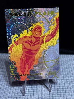 Human Torch 2023 Upper Deck Marvel Flair Solar Flair #SF26 SP