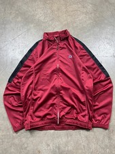 Vintage 00  s Champion Tracksuit Track Top Bordeaux Fullzip Hoodie Y2k Retro -