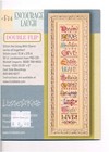 Lizzie Kate ENCOURAGE LAUGH Double Flip  2 Cross Stitch Charts/Leaflet w/ Charms — photo 5