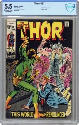 Thor #167 CBCS 5.5 1969 22-1683AAD-027