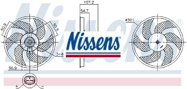 Nissens 850084 LüFter FüR MotorküHlung LüFter MotorküHlung KüHlung-image