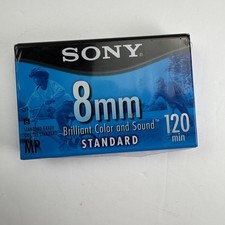 Sony 8mm Video8 MP Standard Grade 120 Min Tape P6-120MPL Brand New Sealed NTSC