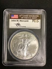 2015 $1 SILVER EAGLE PCGS MS70 FIRST STRIKE JOHN MERCANTI 🇺🇸🇺🇸