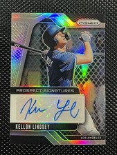 🔥2025 Panini Prizm Silver Prospect Signatures Kellon Lindsey #PS-KL Los Angeles