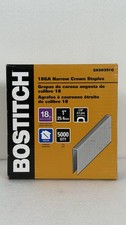 NEW 5000qty Bostitch 1" 18 Gauge 7/32" Narrow Crown Finish Staples In Box Indoor