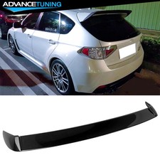 Fits 08-14 Subaru Impreza Wrx Sti Roof Spoiler Add-on Gurney Flap Gloss Black